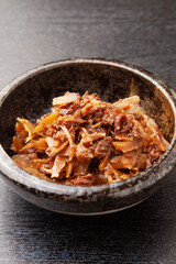 ごぼうと牛肉のしぐれ煮