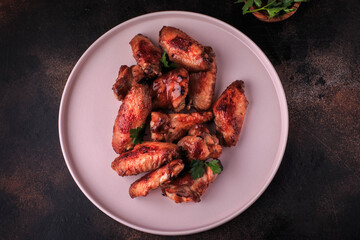 Honey Garlic Chicken Wings Sweet and Savory Meals. Crispy Baked Chicken Wings.
