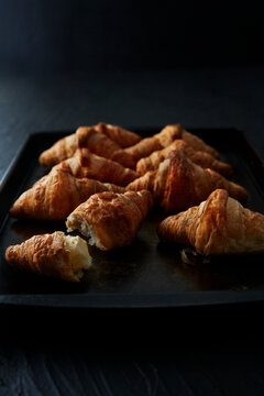 Croissants on a Baking Tray