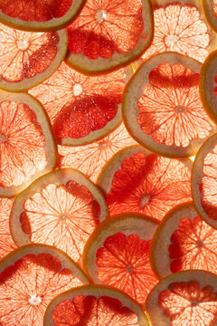 Pomelo or grapefruit slice background