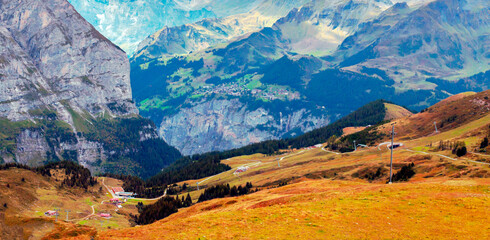 Mountains in the valley