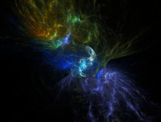 Imaginatory fractal background generated Image