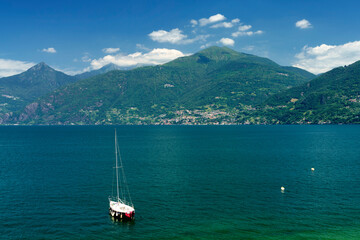 The lake of Como (Lario) at Menaggio, Italy