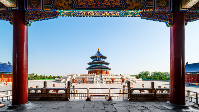 Wonderful and amazing temple - Temple of Heaven in Beijing, China.
