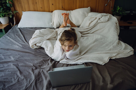 Girl with a laptop