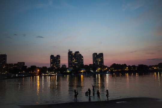 Sunset on the River