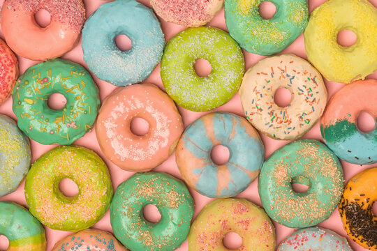 Homemade glazed donuts