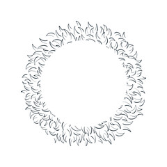 Vector grunge circle. Grunge round shape.Grunge banner. Vector illustration on white background.