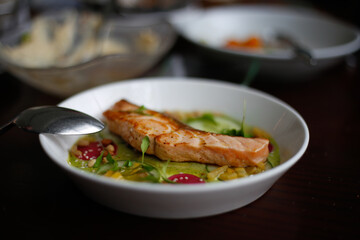 fish with vegetables