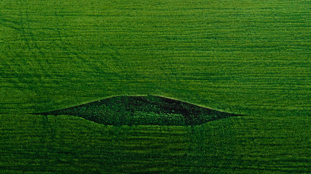 Abstract pattern made of a drone landscape