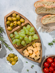 menazhnitsa made of wood for snacks