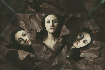 Multiple reflection.