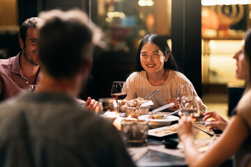 Group of Friends Drinking Wine