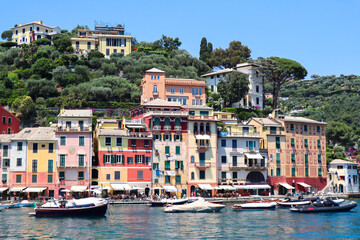 Fototapeta na wymiar View of the town Portofino.