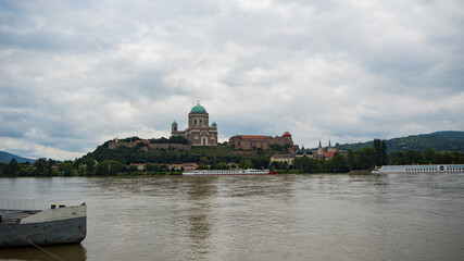 View of the Esztergom Cathedral from the opposite side of the Danube