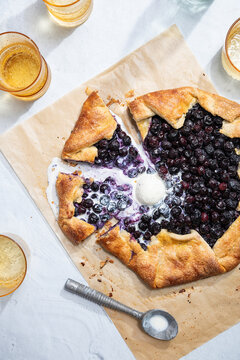 Blueberry gallette