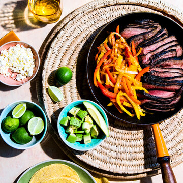 Beef Fajita with grilled peppers