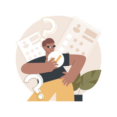 Send your CV abstract concept vector illustration.