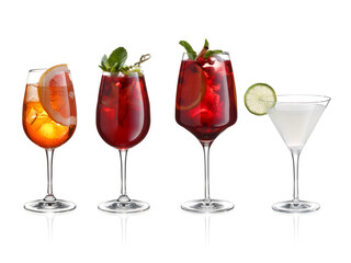 Set of coctails