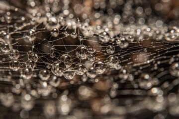 Telaraña y agua