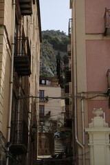 Street in Cefalù, Sicily Italy