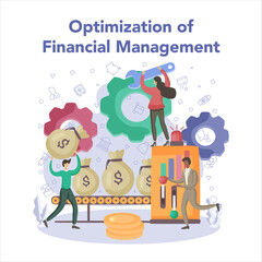 Financial analyst or consultant. Business character making financial