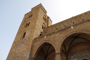Obraz premium Cathedral Santissimo Salvatore in Cefalù, Sicily Italy