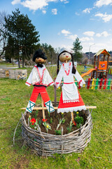Bulgarian martenitsa, the symbol of Baba Marta
