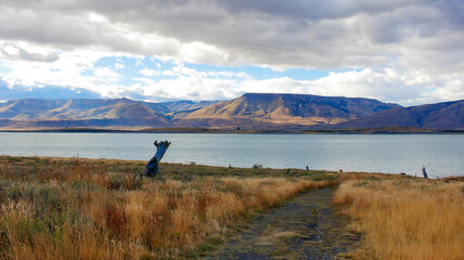 Lake and mountains
