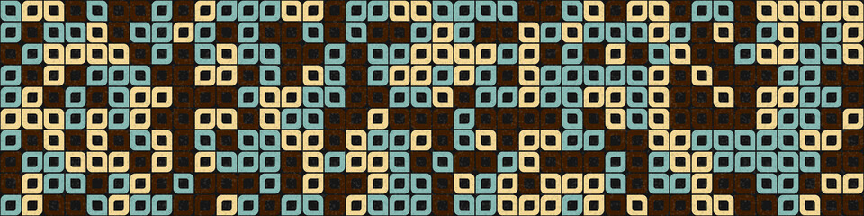 Abstract Geometric Pattern generative computational art illustration