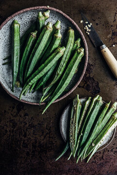 Sliced Okra