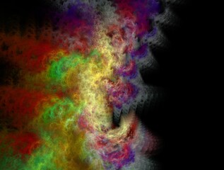 Imaginatory fractal background generated Image