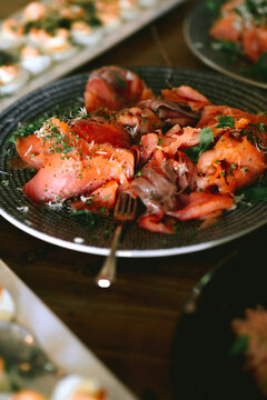 Salmon gravad lax