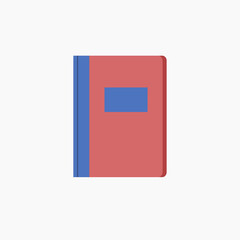 book icon - simple vector flat graphics