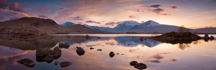 Sunset over the Black Mount