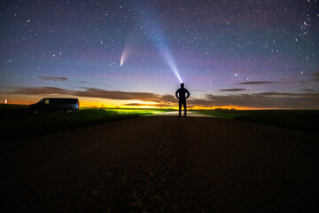 Photographer Watching NEOWISE