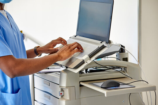 Male nurse working