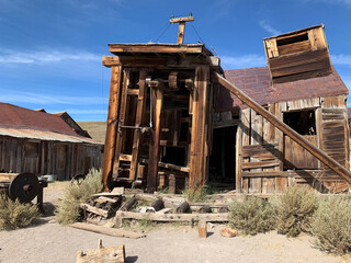 Bodie, Ghost town, Sierra Nevada in California, The Town established 1861 and grew to an estimated 10'000 people, The people left the town 1933