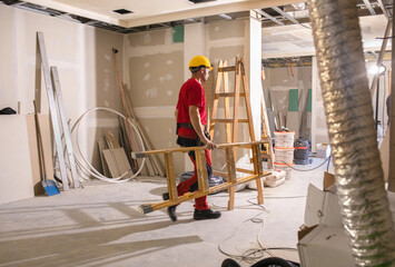 Indoor construction site