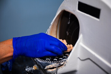 Custom Oral Mouth Mold being made with Plaster