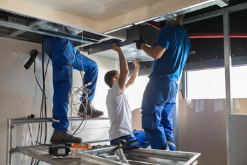 Indoor construction site