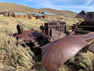 Bodie, Ghost town, Sierra Nevada in California, The Town established 1861 and grew to an estimated 10'000 people, The people left the town 1933