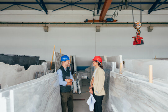 A Work Day in the Marble Warehouse
