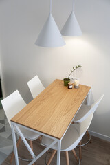 Wooden modern dining table
