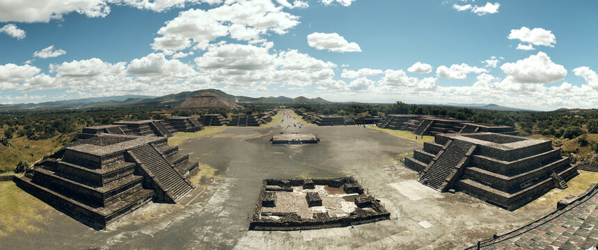 Teotihuacan pyramids. Mexican Archeological site