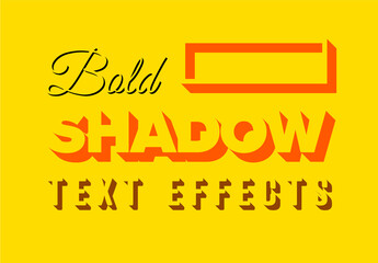 Bold Shadow Editable Text Effect