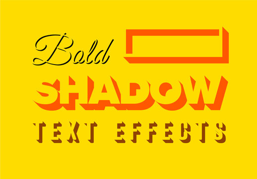 Bold Shadow Editable Text Effect