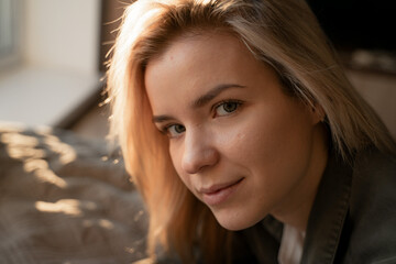 portrait of a girl with problem skin and twisted hair