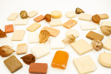 old hotel soaps and Chinese lantern