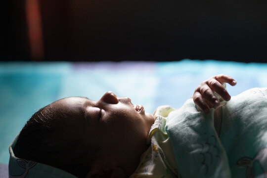 Newborn baby sleeping